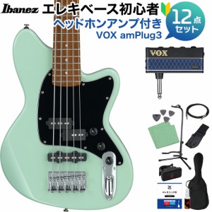 Ibanez アイバニーズ TMB35 MGR 5弦ベース初心者12点セット 【ヘッドホンアンプ付】 30インチショートスケール 