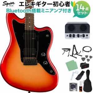 Squier by Fender スクワイヤー / スクワイア Contemporary Active Jazzmaster HH SSM エレキギター初心者14点セット【Bluetooth搭載ミニ