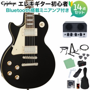 Epiphone エピフォン Les Paul Standard 60s Lefthand EB エレキギター初心者14点セット 【Bluetooth搭載ミニアンプ付き】 レスポールス