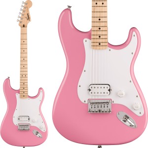 Squier by Fender スクワイヤー / スクワイア SONIC STRATOCASTER HT Maple Fingerboard White Pickguard Flash Pink ストラトキャスター