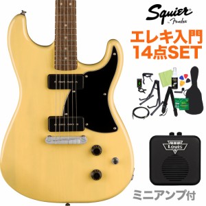 Squier by Fender スクワイヤー / スクワイア Paranormal Strat-O-Sonic Vintage Blonde エレキギター初心者14点セット 【ミニアンプ付き