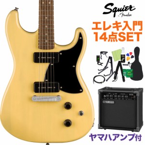 Squier by Fender スクワイヤー / スクワイア Paranormal Strat-O-Sonic Vintage Blonde エレキギター初心者14点セット 【ヤマハアンプ付