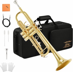 Eastar ETR-380 Gold Standard Trumpet Bb トランペット ゴールド 専用ケース/クリーニングキット付属 