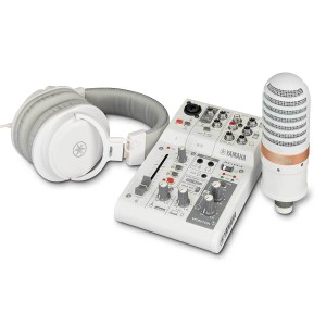 YAMAHA ヤマハ AG03MK2 White（ホワイト） ライブストリーミングパック コンデンサーマイク ヘッドホン セット LSPK【 新宿PePe店 】