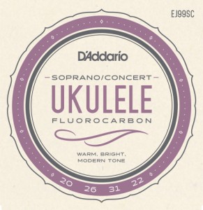 D'Addario ダダリオ EJ99SC フロロカーボン ソプラノ/コンサートウクレレ兼用 プロアルテ ウクレレ弦