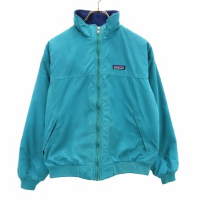 パタゴニア 90s USA製 レジスターマーク アウトドア ジャケット 14 ブルー系 patagonia 裏起毛 キッズ 240121