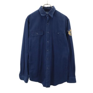 ポロバイラルフローレン 長袖 シャツ M ネイビー系 Polo by Ralph Lauren メンズ 240206