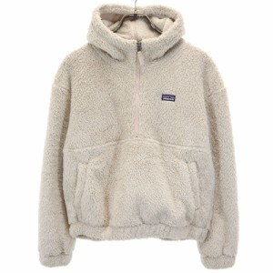 パタゴニア アウトドア 長袖 ボア ハーフジップ パーカー XXL ベージュ系 patagonia フリース レディース 240207