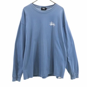 ステューシー 長袖 Tシャツ S ブルー STUSSY ロンT メンズ 240229