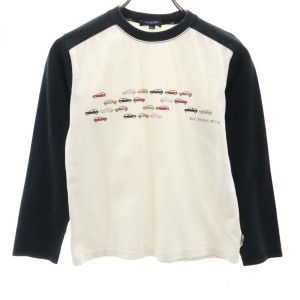 バーバリーロンドン 三陽商会 日本製 長袖 Tシャツ 140A ホワイト系 BURBERRY LONDON キッズ 240304