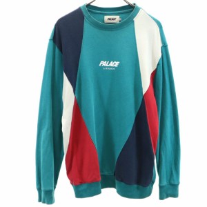 パレス スケートボード 長袖 トレーナー M ブルー系 PALACE スウェット メンズ 240306