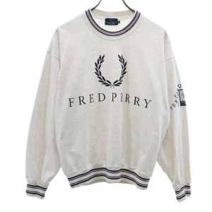 フレッドペリー ヒットユニオン 日本製 長袖 トレーナー M グレー FRED PERRY スウェット メンズ 240307