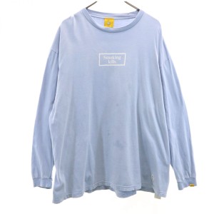 エフアールツー 長袖 Tシャツ XL ブルー FR2 ロンT メンズ 240308