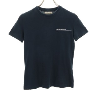 エンポリオアルマーニ 日本製 半袖 Tシャツ S 黒 Emporio Armani レディース 240315