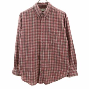 エルエルビーン アウドドア チェック 長袖 ボタンダウンシャツ LG L.L.Bean キッズ 240315