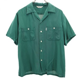クーティープロダクションズ 日本製 半袖 オープンカラーシャツ S グリーン系 COOTIE PRODUCTIONS メンズ 240321