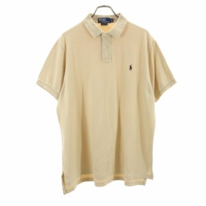 ポロバイラルフローレン 半袖 ポロシャツ XL ベージュ Polo by Ralph Lauren 鹿の子 メンズ 240324