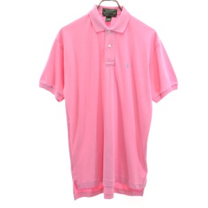 ラルフローレンカントリー 80s 90s ポロカントリー 半袖 ポロシャツ S ピンク系 RALPH LAUREN COUNTRY メンズ 240327