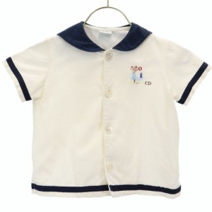 ベビーディオール 日本製 半袖 シャツ 95 ベージュ系 baby Dior キッズ 240329