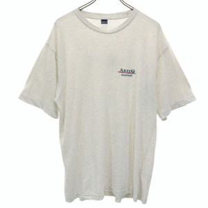 モンベル 日本製 アウトドア バックプリント 半袖 Tシャツ XL グレー mont-bell メンズ 240329