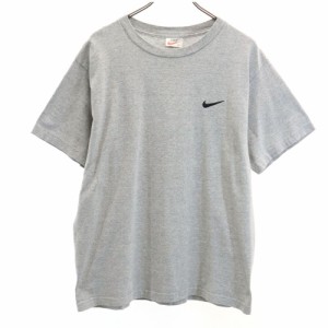 ナイキ 90s USA製 オールド 半袖 Tシャツ M グレー NIKE メンズ 240331