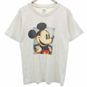 ディズニーストア 90s USA製 オールド ミッキーマウス 半袖 Tシャツ S グレー系 The Disney Store メンズ 240401