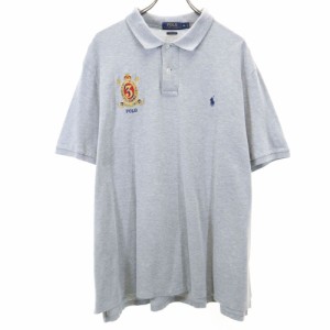 ポロラルフローレン 半袖 ポロシャツ XL グレー POLO RALPH LAUREN メンズ 240403