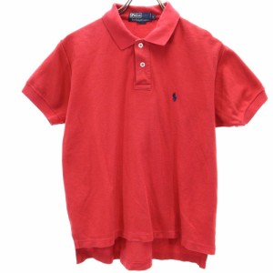 ポロバイラルフローレン 半袖 ポロシャツ S レッド系 Polo by Ralph Lauren 鹿の子 メンズ 240403