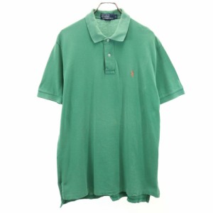 ポロバイラルフローレン 半袖 鹿の子 ポロシャツ L グリーン Polo by Ralph Lauren メンズ 240404