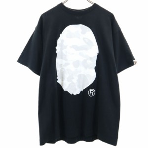 アベイシングエイプ 日本製 半袖 Tシャツ XL ブラック A BATHING APE メンズ 240405