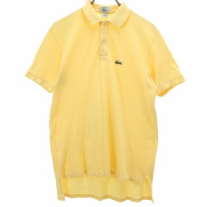 アイゾッドラコステ 90s USA製 オールド 半袖 鹿の子 ポロシャツ M イエロー IZOD LACOSTE メンズ 240405