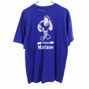 ヨコハママリノスクラブ バックプリント サッカー 半袖 Tシャツ LL ブルー YOKOHAMA MARINOS CLUB メンズ 240405