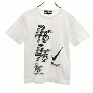ブラックコムデギャルソン 2020年 日本製 ナイキ コラボ 半袖 Tシャツ S ホワイト BLACK COMME des GARCONS NIKE メンズ 240406