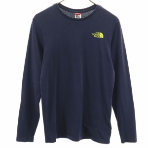 ザノースフェイス バックプリント 長袖 アウトドア Tシャツ XS ネイビー THE NORTH FACE ロンT メンズ 240408