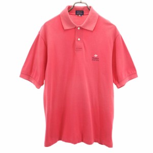 パーリーゲイツ 日本製 ゴルフ 半袖 鹿の子 ポロシャツ L ピンク PEARLY GATES メンズ 240411