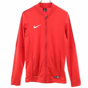 ナイキ サッカー 長袖 ジャージジャケット S レッド NIKE フロントジップ メンズ 240412