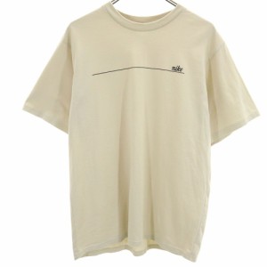 ナイキ 90s 00s オールド 白タグ 半袖 Tシャツ S ベージュ NIKE メンズ 240412