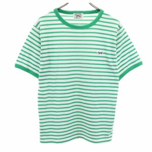 タウンクラフト フリークスストア ボーダー 半袖 Tシャツ F 白×緑 TOWNCRAFT FREAK’S STORE メンズ 240413