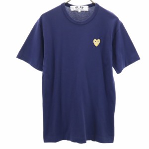 プレイコムデギャルソン 2018年 日本製 半袖 Tシャツ L ネイビー系 PLAY COMME des GARCONS メンズ 240414