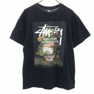 ステューシー 半袖 Tシャツ M ブラック STUSSY メンズ 240415