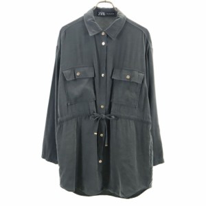 ザラ 長袖 ジャケット L グレー系 ZARA レディース 240415