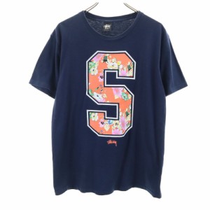 ステューシー 半袖 Tシャツ M ネイビー STUSSY メンズ 240415