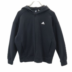 アディダス 長袖 ジップパーカー OT ブラック adidas レディース 240417