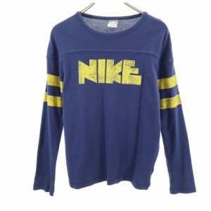 ナイキ 長袖 Tシャツ M ネイビー NIKE ロンT メンズ 240418