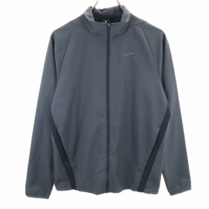 ナイキ 長袖 ジップジャケット S グレー NIKE フロントジップ メンズ 240418