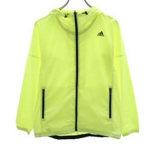 アディダス トレーニング 長袖 ジップパーカー OT イエロー adidas フロントジップ レディース 240419