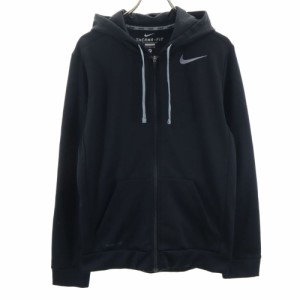 ナイキ トレーニング 長袖 ジップパーカー M ブラック NIKE THERMA-FIT ジャージ メンズ 240422