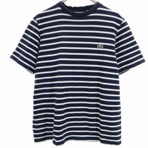 ラコステ ボーダー 半袖 Tシャツ 4 ネイビー系 LACOSTE メンズ 240425