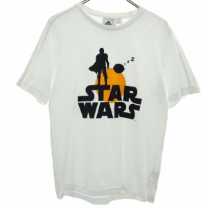 アディダス × スターウォーズ コラボ 半袖 Tシャツ S 白 adidas × STAR WARS メンズ 240425