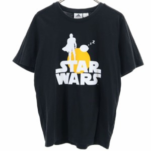 アディダス × スターウォーズ コラボ 半袖 Tシャツ M 黒 adidas × STAR WARS メンズ 240425